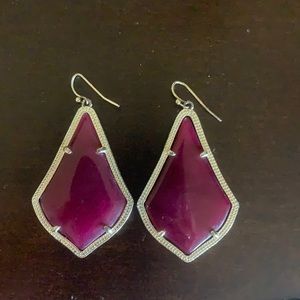 Kendra Scott maroon earrings